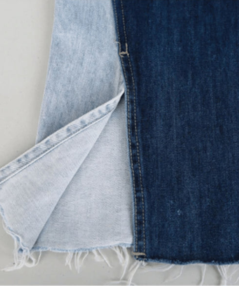 Bicolor Denim Pants